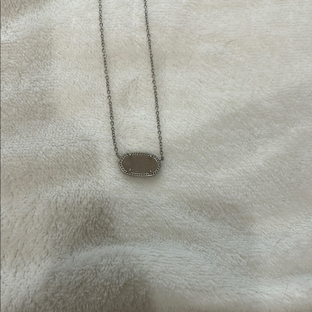 Kendra Scott Silver Minimalist Necklace